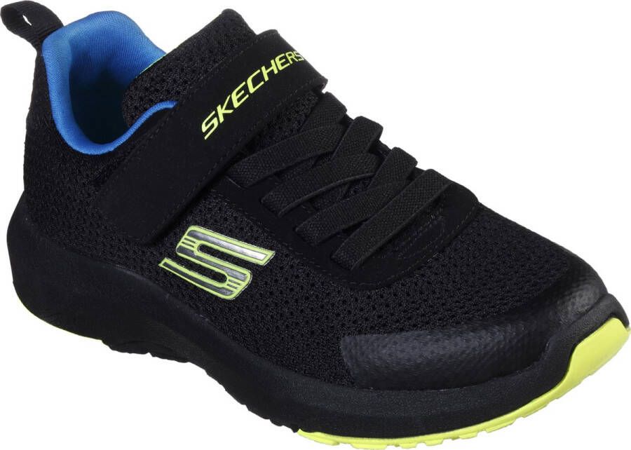 Skechers Dynamic Tread Jongens Sneakers Black Blue Lime