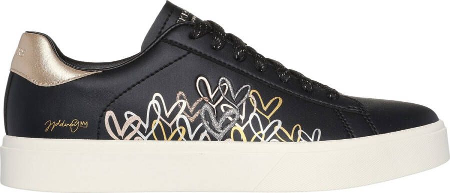 Skechers Eden Lx Gleaming Hearts Dames Sneakers Zwart Multicolour