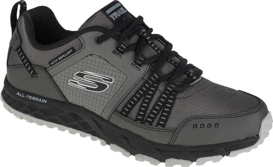 Skechers Escape Plan 51591-CCBK Mannen Grijs Trekkingschoenen