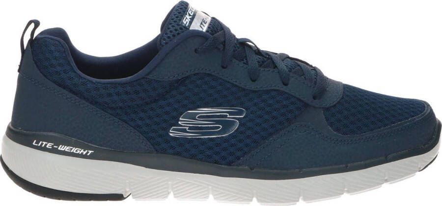 Skechers Herensneakers voor sportief wandelen Flex Appeal blauw