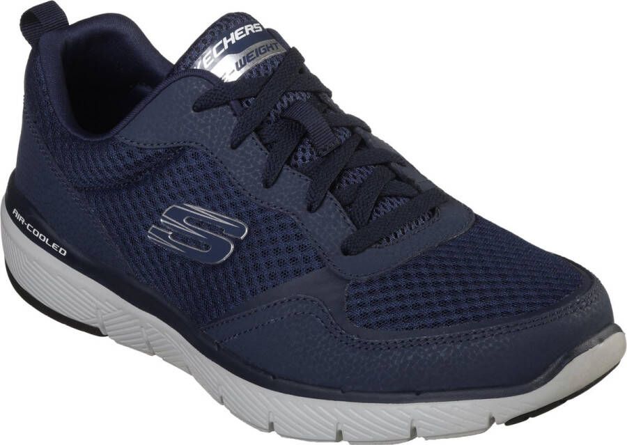 Skechers Herensneakers voor sportief wandelen Flex Appeal blauw