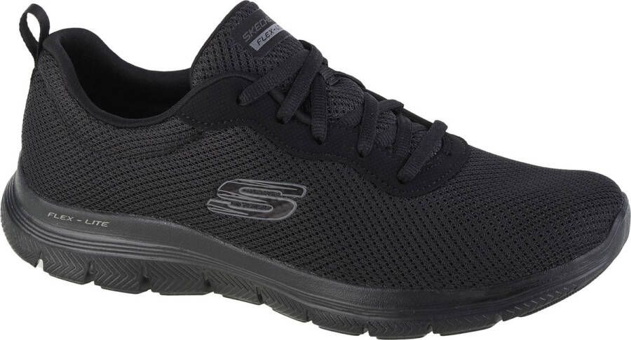 Skechers Flex Appeal 4.0 Brilliant View 149303-BBK Vrouwen Zwart Sneakers Sportschoenen