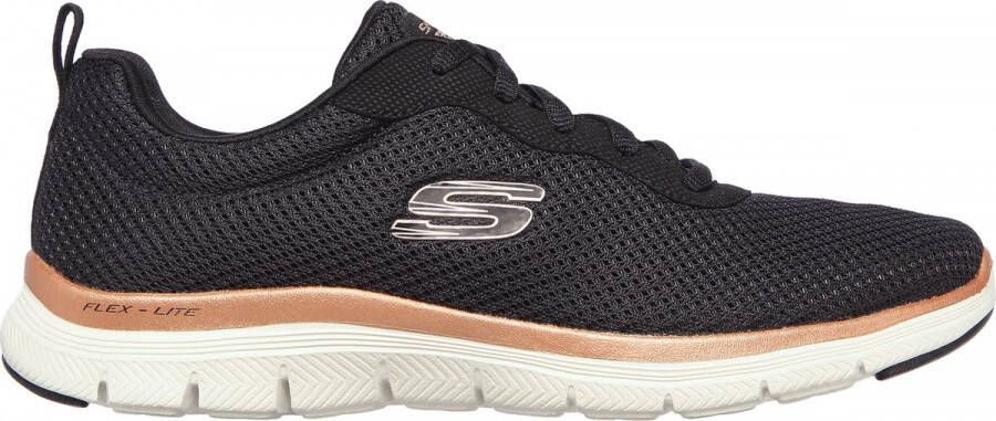 Skechers Sneakers FLEX APPEAL 4.0 BRILLINAT VIEW met air cooled memory foam vrijetijdsschoen halfschoen veterschoen