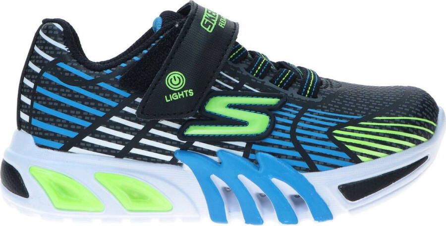 Skechers Flex Glow Elite 400135N BBLM Zwart Groen Blauw 22