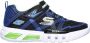 Skechers Flex Glow Jongens Sneakers Black Blue Lime - Thumbnail 22