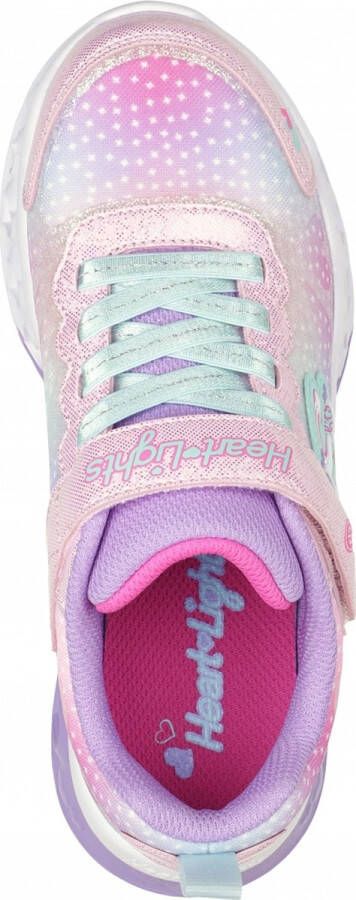 Skechers Flutter Heart Lights Simply L Meisjes Sneakers Pink Multi