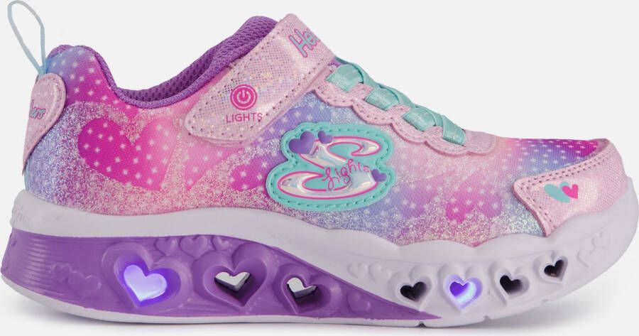 Skechers Flutter Heart Lights-Simply L Meisjes Sneakers Pink Multi