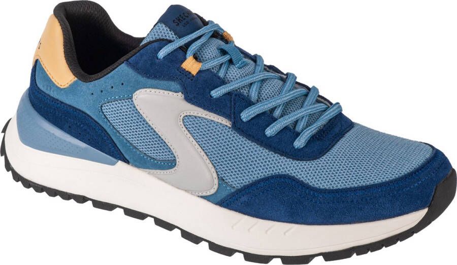 Skechers Fury Lace Low 183265-NVBL Mannen Blauw Sneakers