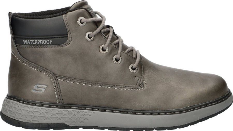 Skechers Garlan heren veterboot Antraciet