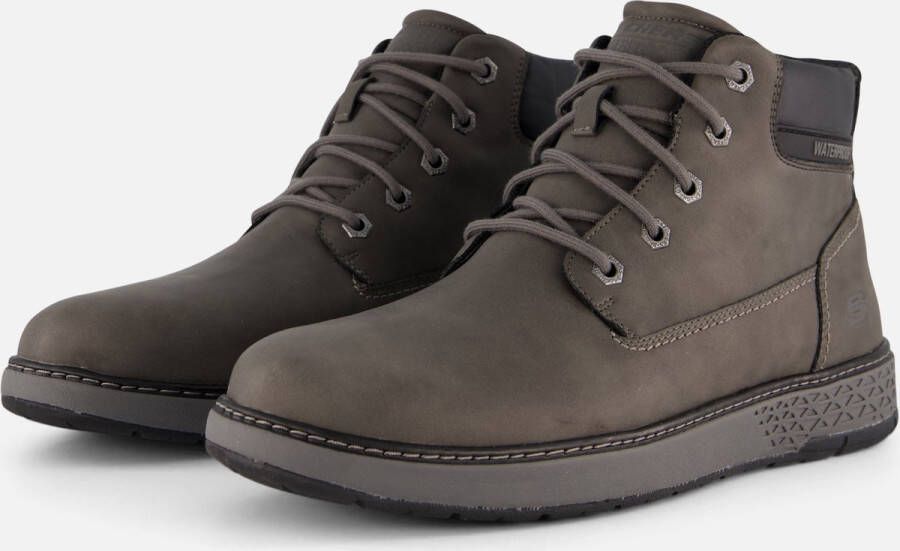 Skechers Garlan Veterschoenen grijs Synthetich