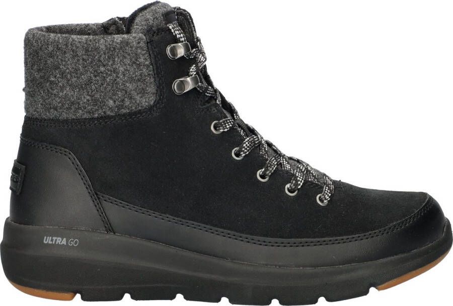 Skechers Glacial Ultra dames veterboot Zwart