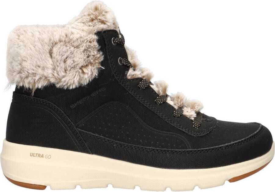 Skechers Glacial Ultra dames veterboot Zwart