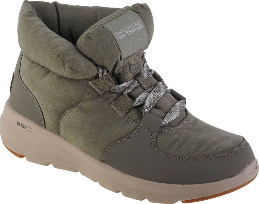 Skechers Glacial Ultra Trend Up 144194-OLV Vrouwen Groen Laarzen