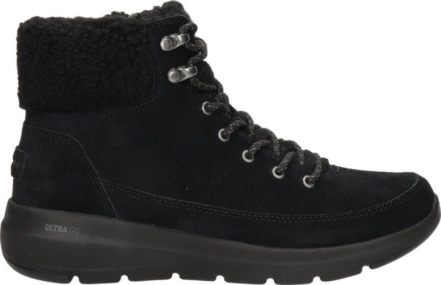 Skechers Comfortabele Zwarte Veterschoen met Aircooled GogaMat Binnenzool Zwart Dames