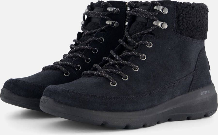 Skechers Comfortabele Zwarte Veterschoen met Aircooled GogaMat Binnenzool Zwart Dames