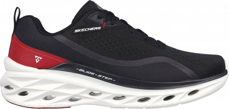 Skechers Glide Step Swift Midio 232636-BKRD Mannen Zwart Hardloopschoenen