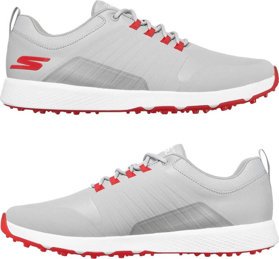 Skechers Go Golf Elite 4 Victory-golfschoenen voor heren Rood Grijs