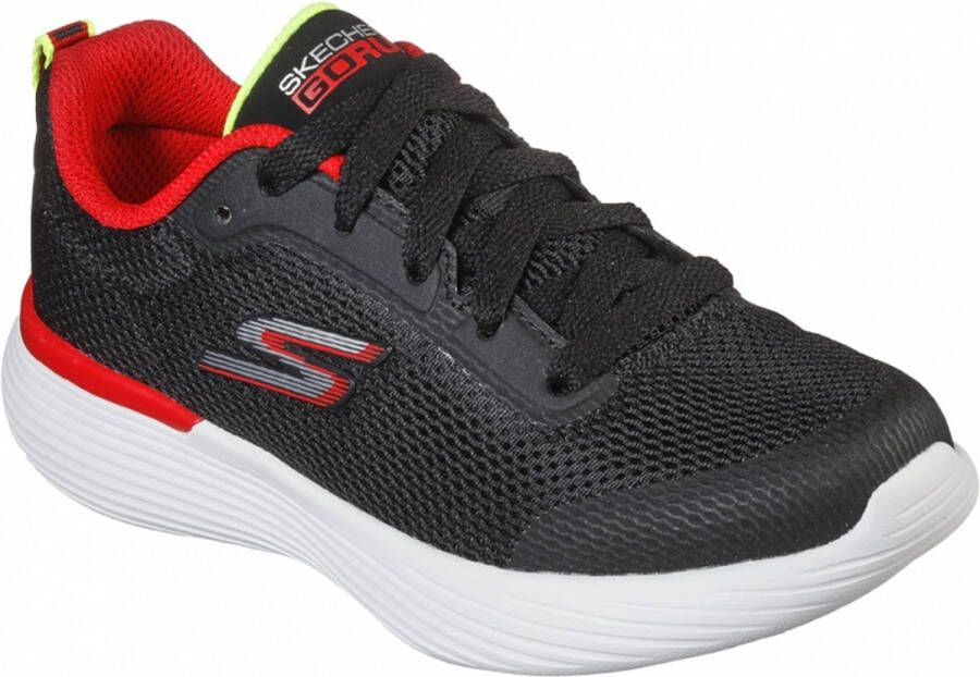 Skechers Go Run 400 V2 Omega 405100L-BKRD voor een jongen Zwart Sneakers Sportschoenen