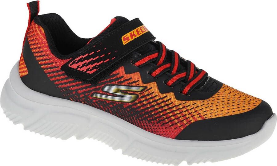 Skechers GO Run 650-Norvo 405035L-BKRD voor een Oranje Sneakers Sportschoenen