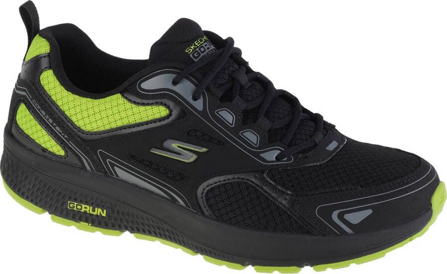 Skechers Go Run Consistent Vestige 220081-BKLM Mannen Zwart Hardloopschoenen