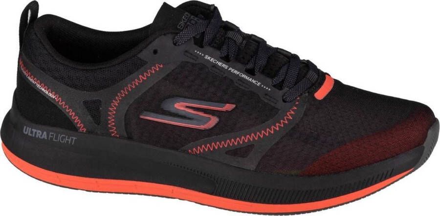 Skechers Go Run Pulse 220013-BKOR Mannen Zwart Hardloopschoenen - Foto 1