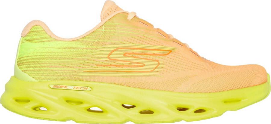 Skechers Go Run Swirl Tech Speed Ult Dames Sneakers Oranje Geel