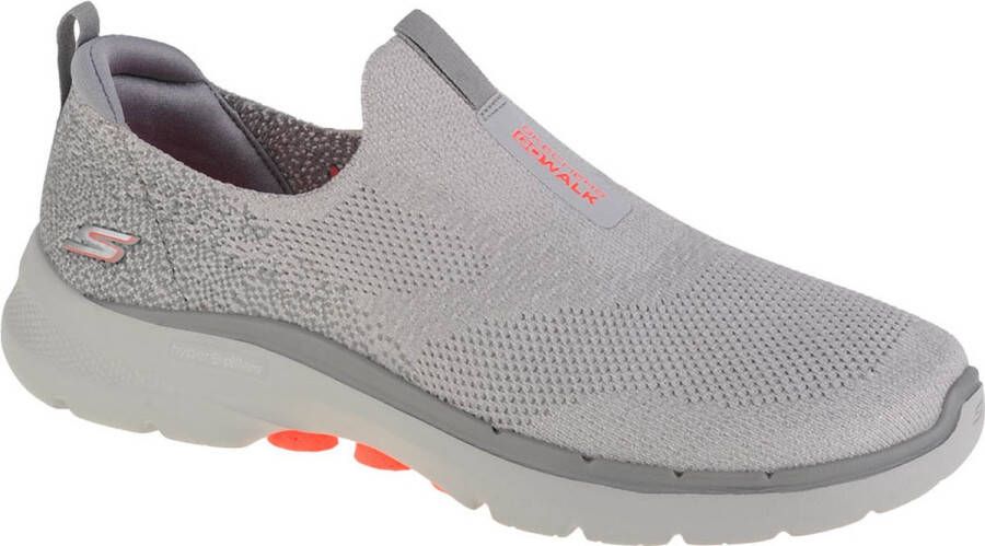 Skechers Go Walk 6 124502-GYCL Vrouwen Grijs Sneakers Sportschoenen