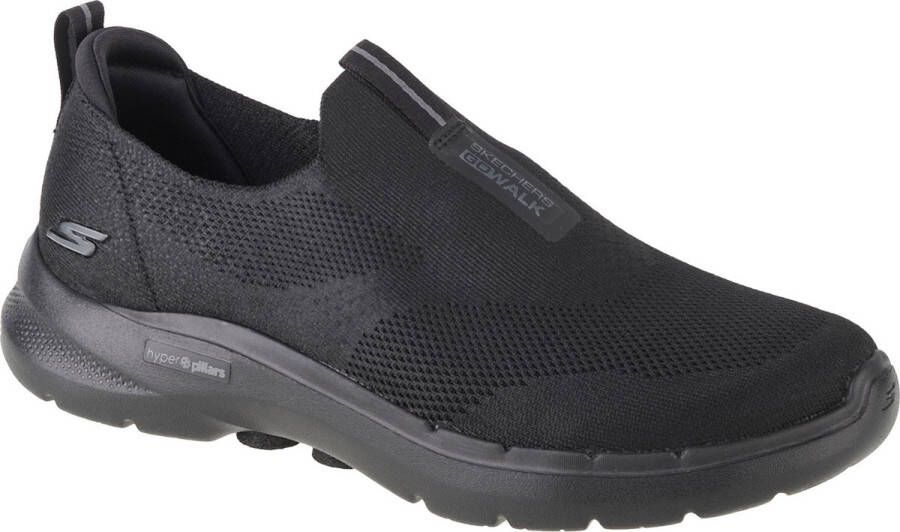 Skechers Go Walk 6 216202 BBK Mannen Zwart Sneakers Sportschoenen - Foto 1