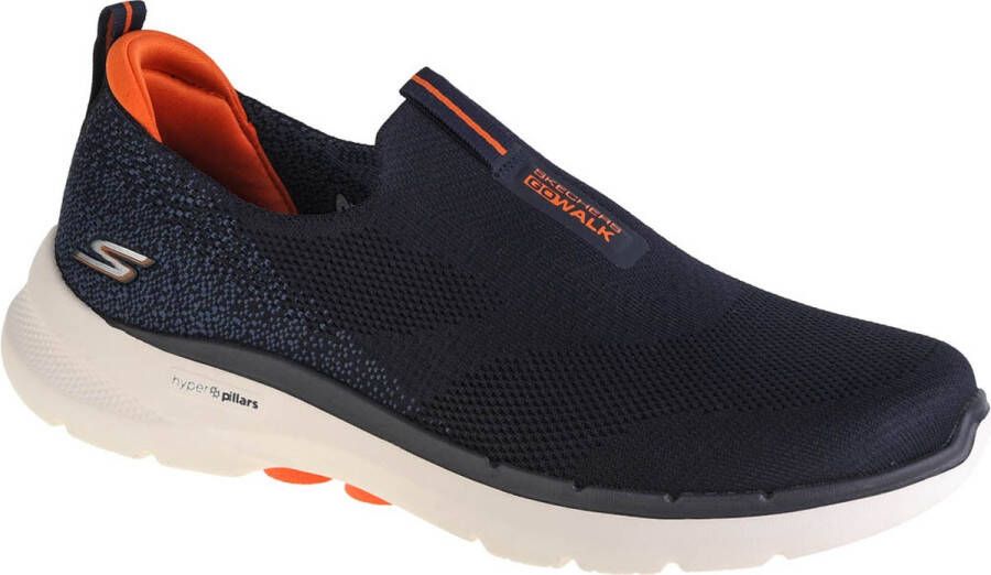 Skechers Go Walk 6 216202-NVOR Mannen Marineblauw Sneakers Sportschoenen - Foto 1