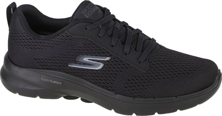 Skechers Go Walk 6 Avalo 216209-BBK Mannen Zwart Sneakers