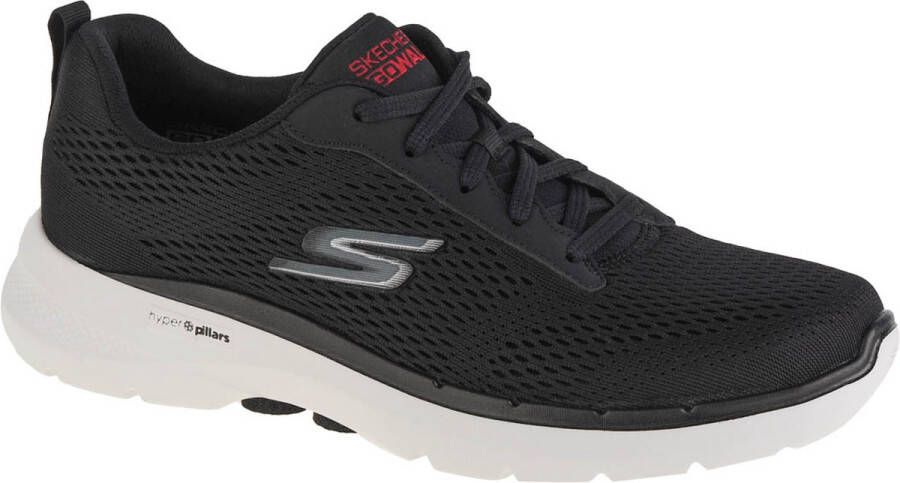 Skechers Go Walk 6 Avalo 216209-BLK Mannen Zwart Sneakers