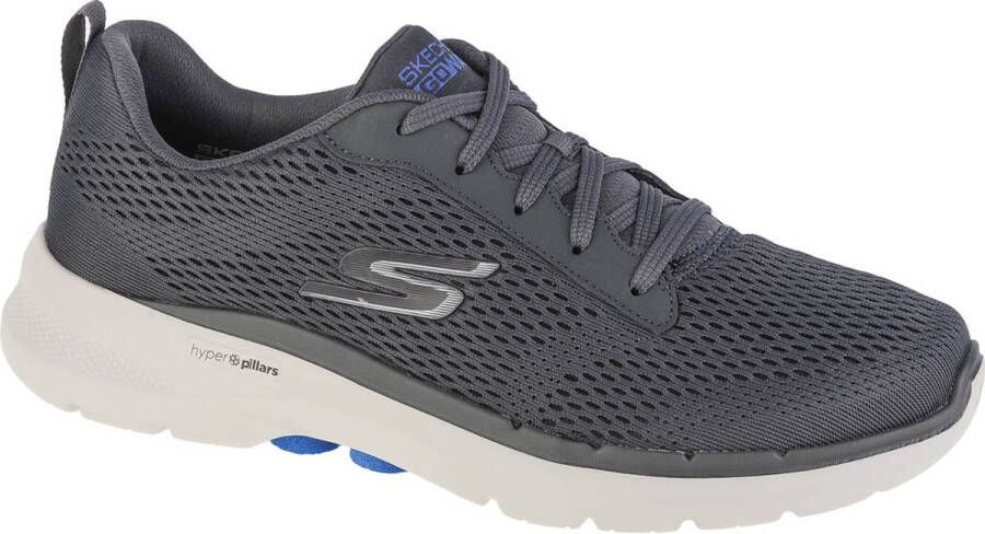 Skechers Go Walk 6 Avalo 216209-CHAR Mannen Grijs Sneakers