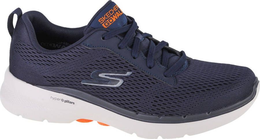 Skechers Go Walk 6 Avalo 216209-NVY Mannen Marineblauw Sneakers