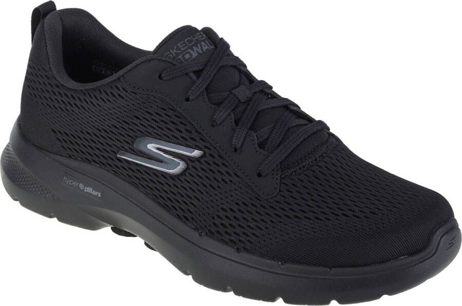 Skechers Go Walk 6-Avalo 216209WW-BBK Mannen Zwart Sneakers