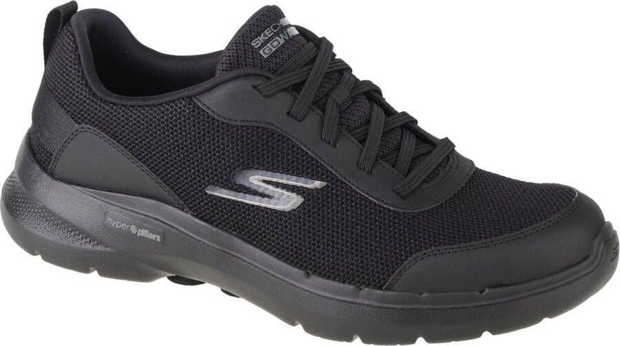 Skechers Go Walk 6 Bold Knight 216204-BBK Mannen Zwart Sneakers Sportschoenen