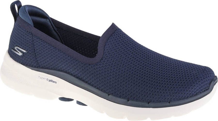 Skechers Go Walk 6 Clear Virtue 124505-NVY Vrouwen Marineblauw Sneakers Sportschoenen