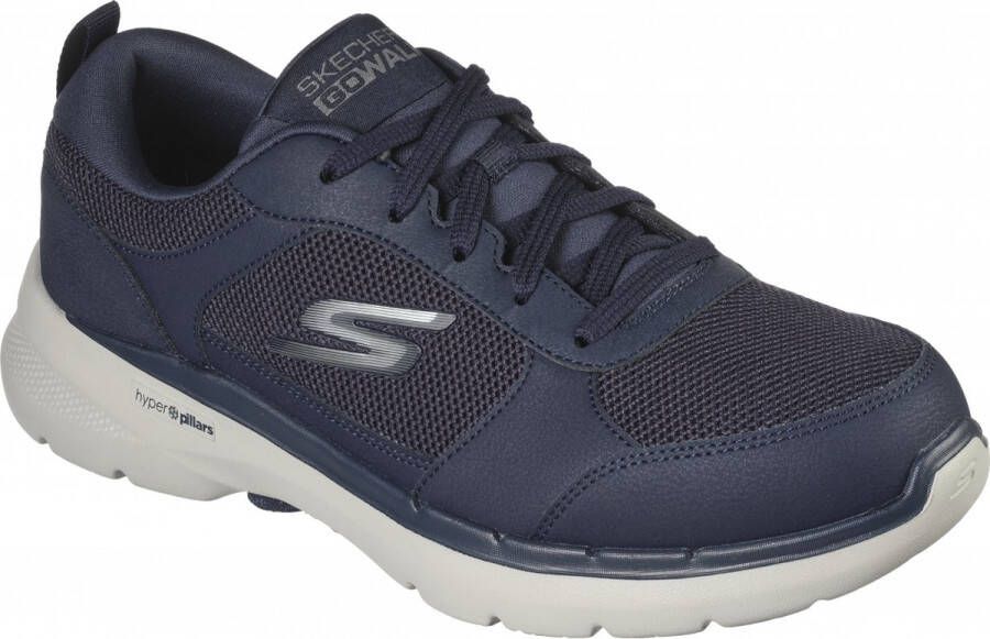 Skechers Go Walk 6 Compete Heren Sneakers Donkerblauw