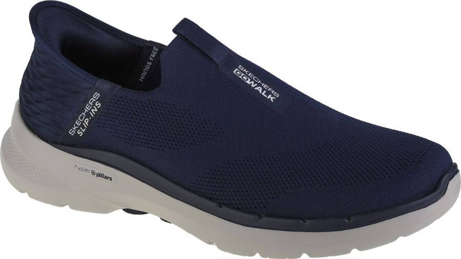 Skechers Go Walk 6 Easy On 216278-NVY Mannen Marineblauw Sneakers