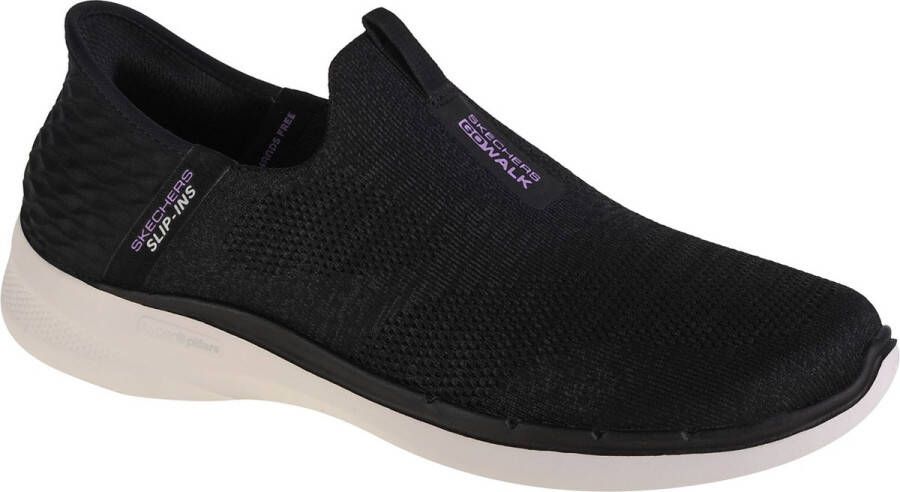 Skechers Go Walk 6 Fabulous View Slip-ins 124569-BKLV Vrouwen Zwart Sneakers Sportschoenen - Foto 1