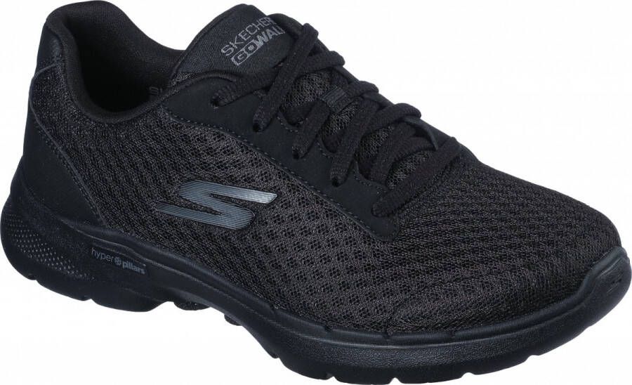 Skechers GO WALK 6 ICONIC VISION Womens Black Black