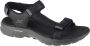 Skechers Go Walk 6 Sandal 229126-BKGY Mannen Zwart Sandalen - Thumbnail 1