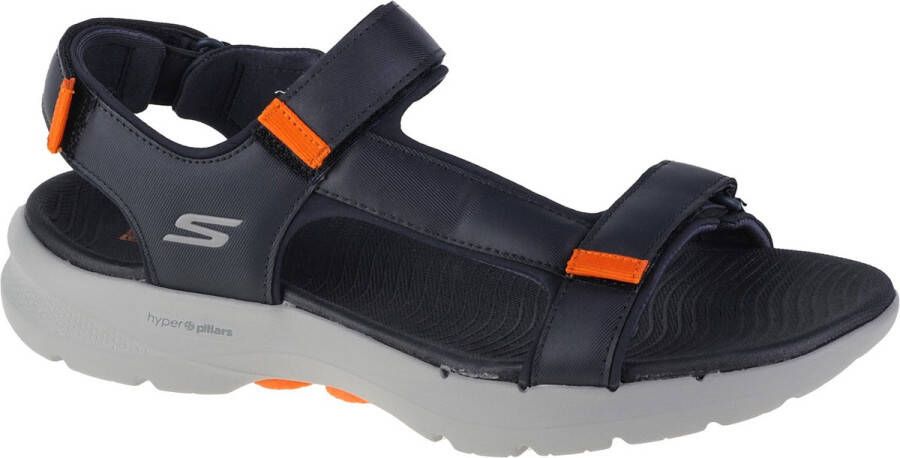 Skechers Go Walk 6 Sandal 229126-NVOR. Mannen. Marineblauw. Sandalen