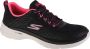 Skechers Go Walk 6 Stunning Glow 124554-BKHP Vrouwen Zwart Sneakers Sportschoenen - Thumbnail 1