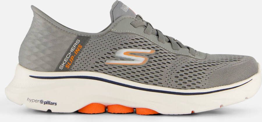 Skechers Go Walk 7 Free Hand 2 Heren Instappers Grijs;Oranje - Foto 1