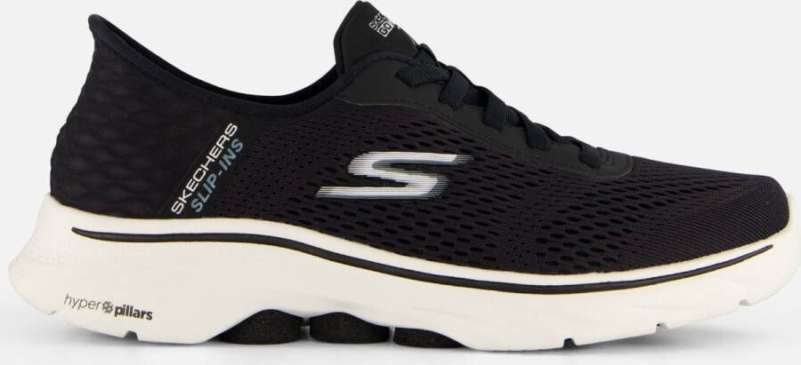 Skechers Go Walk 7 Free Hand 2 Heren Instappers Zwart Wit