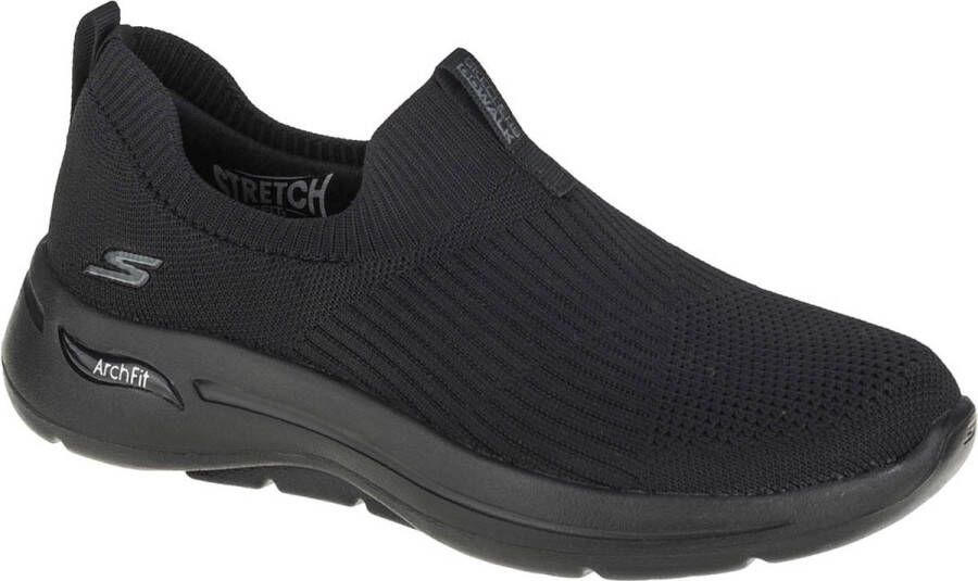 Skechers Go Walk Arch Fit 124409-BBK Vrouwen Zwart Sneakers