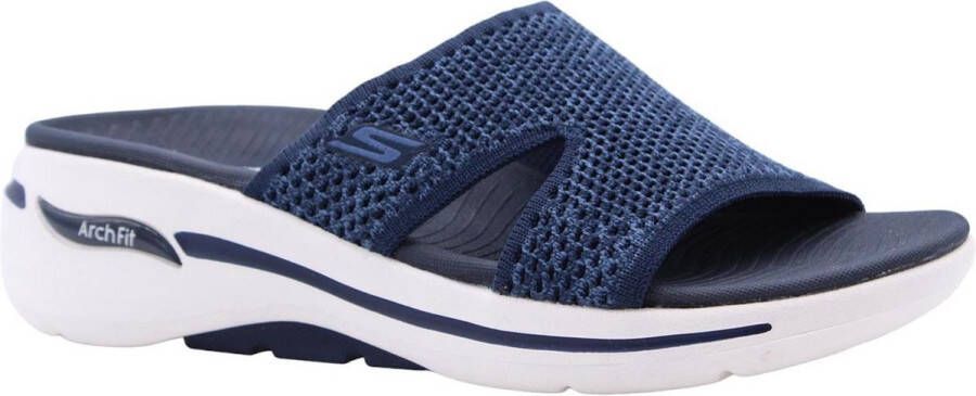 Skechers Go Walk Arch Fit Sandal Joyful Slipper Vrouwen Blauw