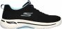 Skechers GO Walk Arch FIT Sneaker Zwart Dames - Thumbnail 1