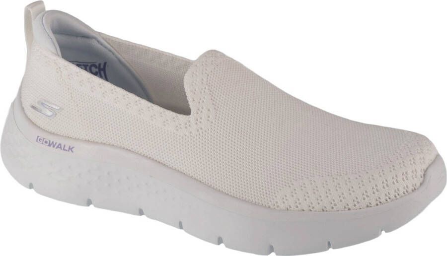 Skechers Go Walk Flex Bright Summer 124957-WHT Vrouwen Wit Sneakers