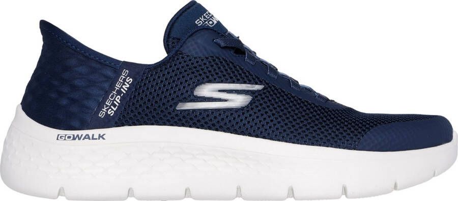 Skechers Go Walk Flex Grand Entry Dames Instappers Donkerblauw;Wit